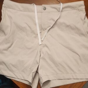 Abercrombie & Fitch Beige Casual Shorts with Drawstring